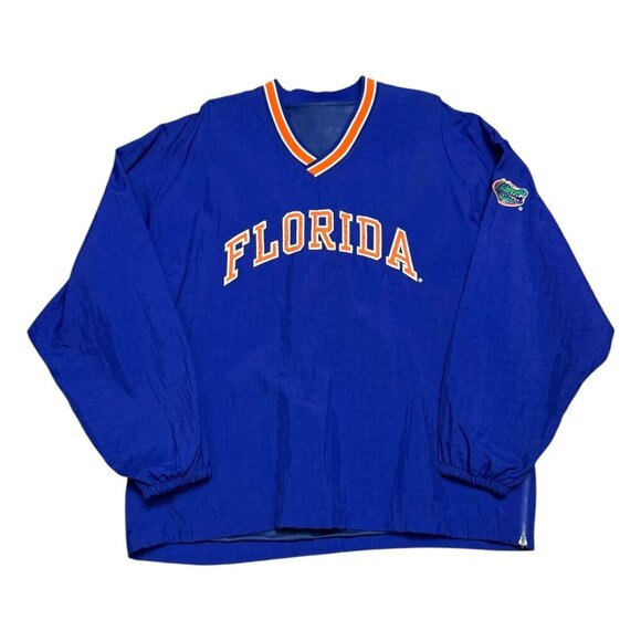 FLORIDA GATORS REVERSIBLE NCAA COLLEGE Windbreaker Bomber Jacket Mens Large - Picture 1 of 9